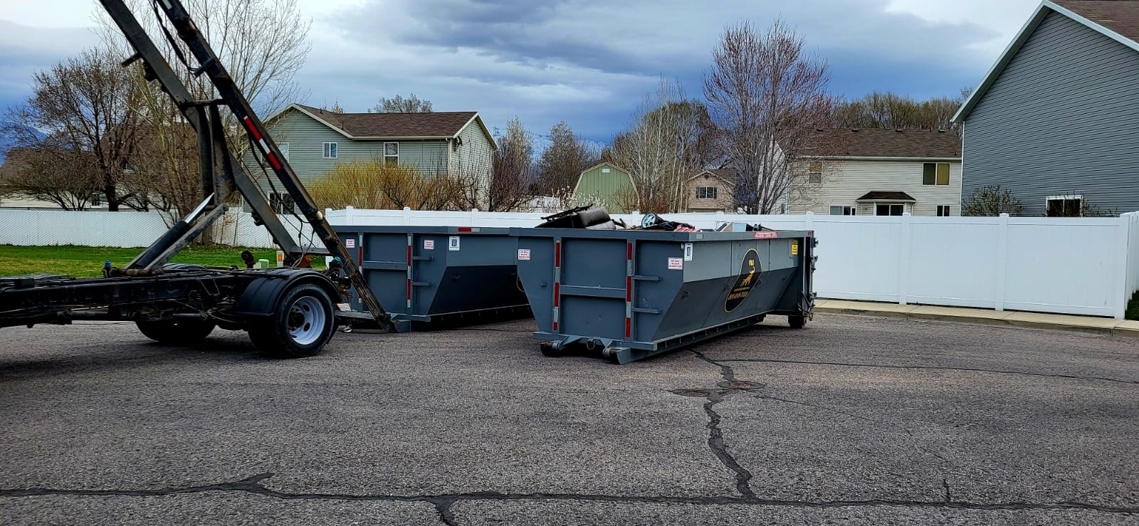 Loaded dumpster